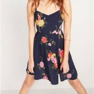 Old Navy Blue Floral Dress